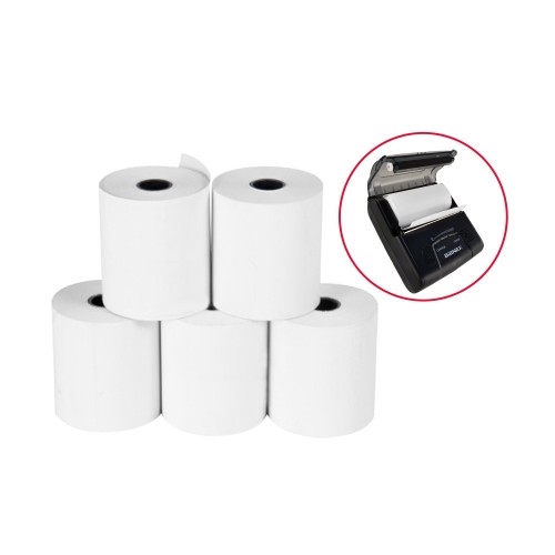 <span><b>20 Rollos</b></span> De Papel Térmico <span><b>80mm X 40mm de 55gr</b></span> (Contómetros )