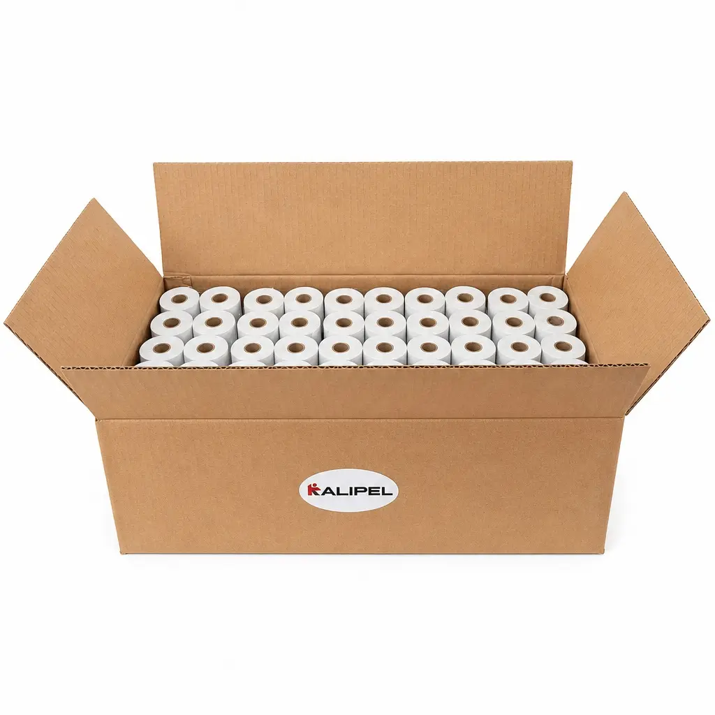 <span><b>100 Rollos</b></span> De Papel Térmico <span><b>57mm X 40mm de 55gr</b></span> (Contómetros )