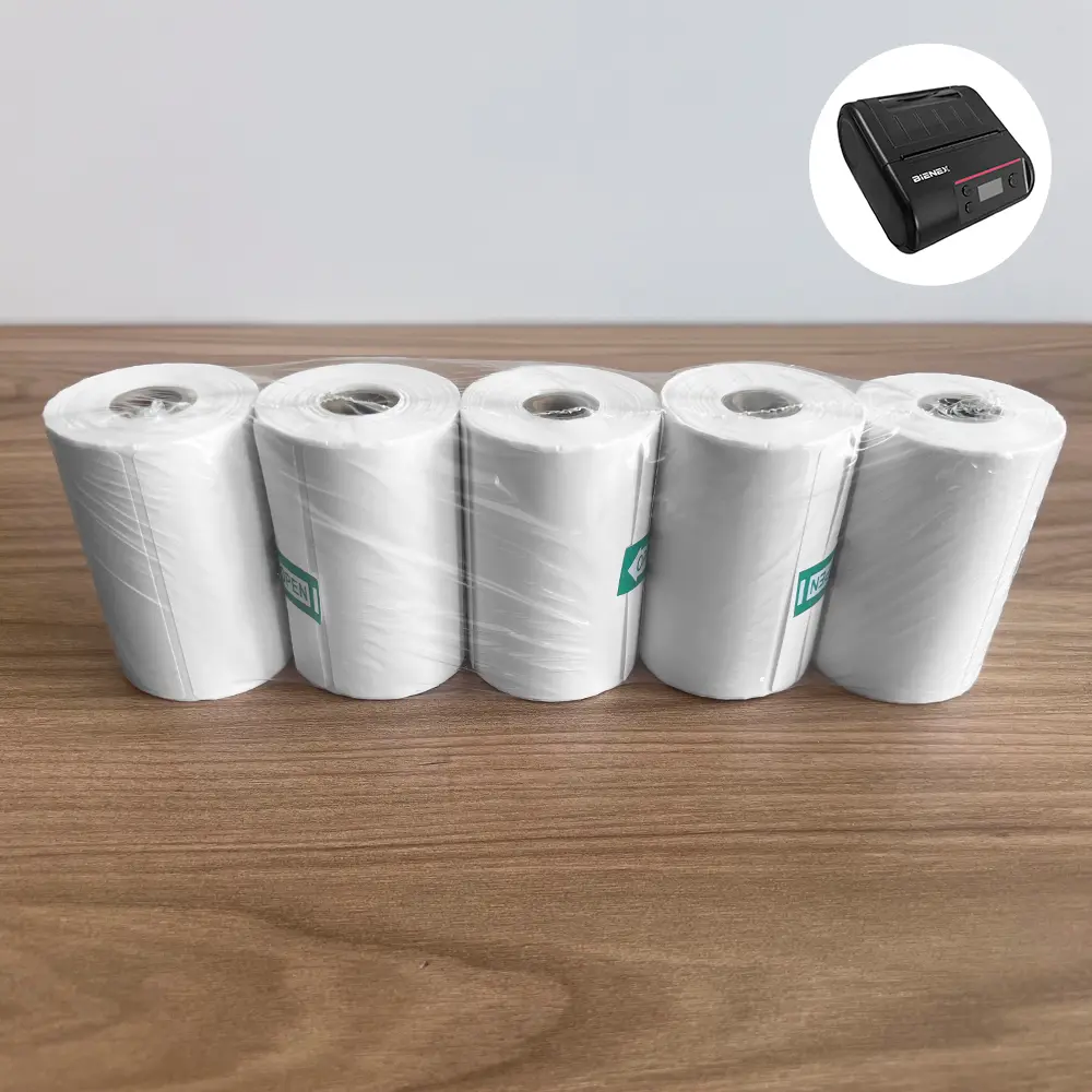 Pack 5 Rollos - Rollo 270 Etiquetas Térmicas Adhesivas 70mm x 40mm