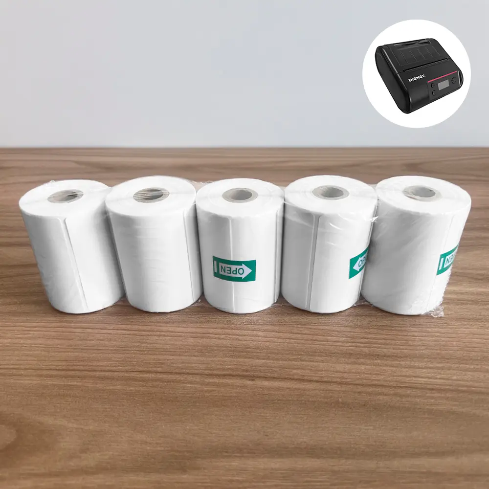  Pack 5 Rollos - Rollo 270 Etiquetas Térmicas Adhesivas 60mm x 40mm