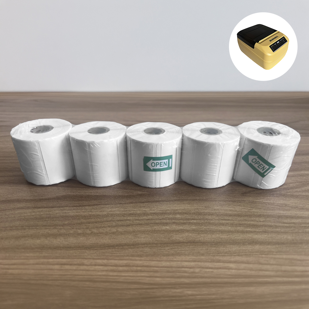  Pack 5 Rollos - Rollo 530 Etiquetas Térmicas Adhesivas 40mm x 20mm